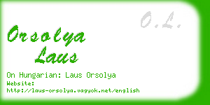 orsolya laus business card